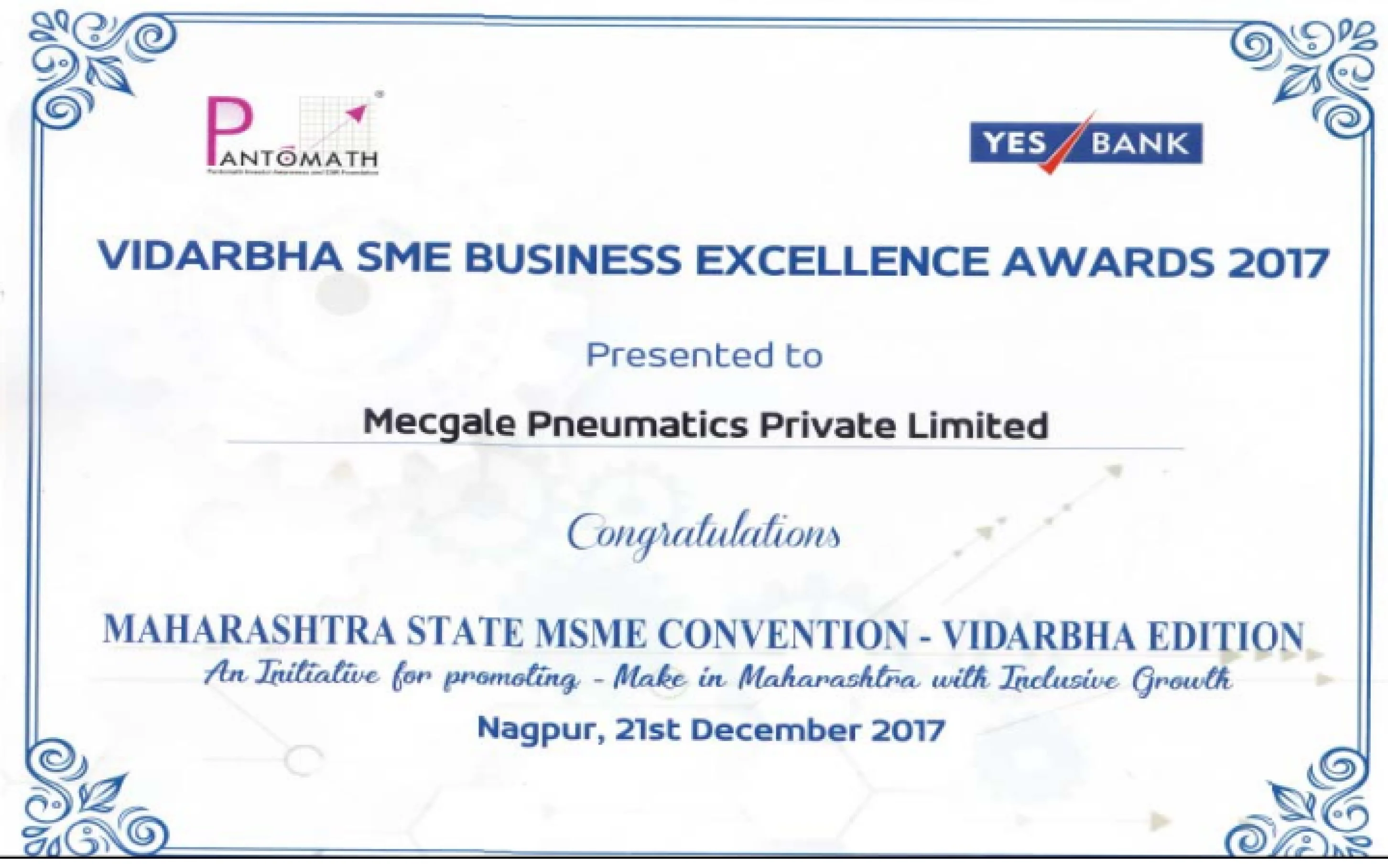 Vidarbha SME Business Excellence Awards 2017